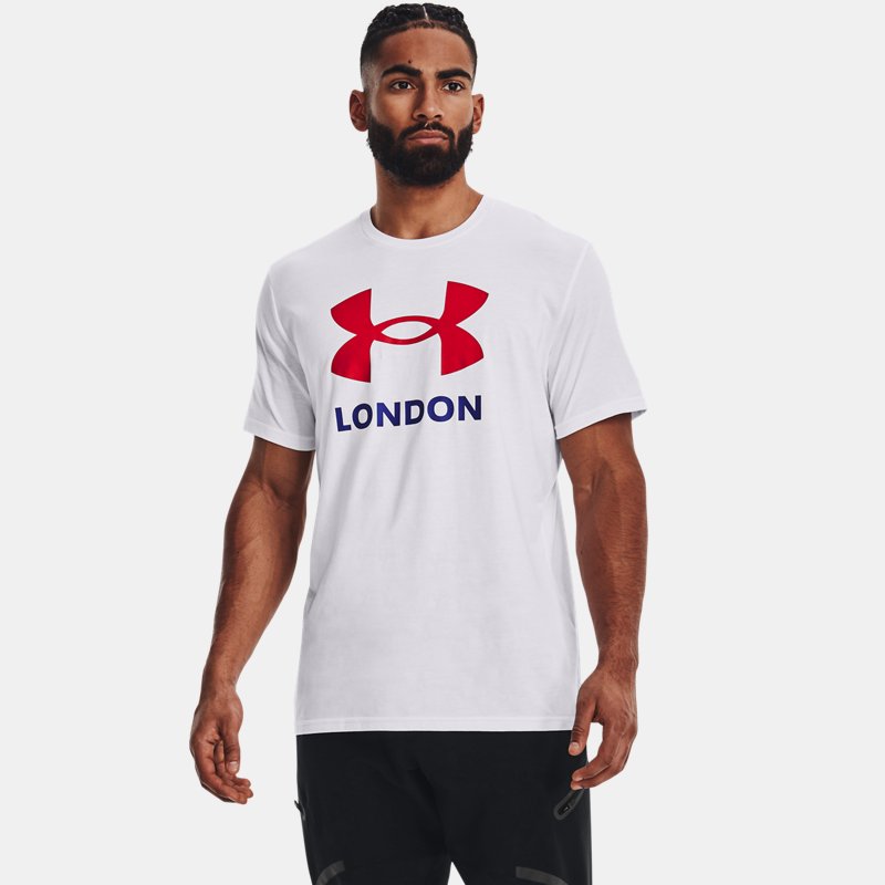 Heren T-shirt Under Armour London City Wit / Rood / Royal XXL